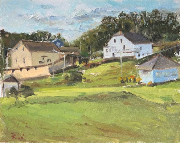 2017-02-Oil-Landscape-Sonia-Roji-Soiranas-Houses