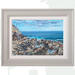 2017-15-Oil-Seascape-Sonia Roji-Low Tide-framed-background