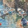 2017-19-Oil-Seascape-Sonia-Roji-Moored-Boats