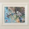 2017-19-Oil-Seascape-Sonia-Roji-Moored-Boats-framed