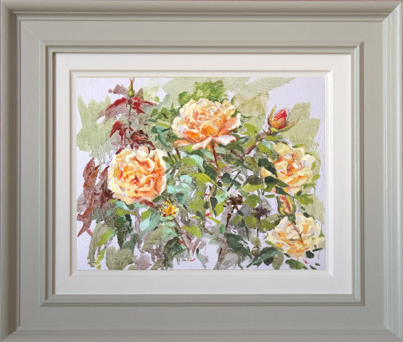 2017-46-Oil-Landscape-Sonia-Roji-Roses-Garden-framed