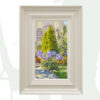 2018-100-Oil-Blancas-Garden-framed-background