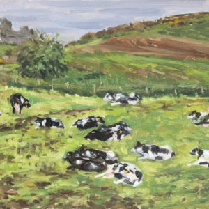 2018-70-Oil-Landscape-The-Cows-of-Soirana