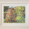 2018-74-Oil-Landscape-The-Patio-of-the-Camellios-and-the-Weeping-Willow-framed