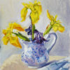 2018-82-Oil-Delft-Porcelain-Yellow-Lilies