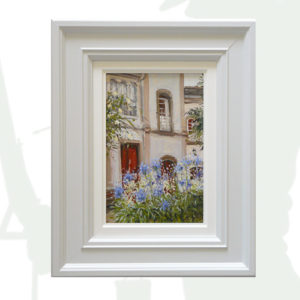 2018-103-Oil-Ribadeo-Gardens-framed-background