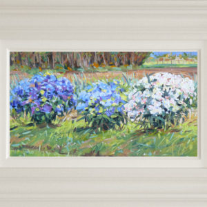 2018-130-Oil-Precious-Hydrangeas-in-June-framed